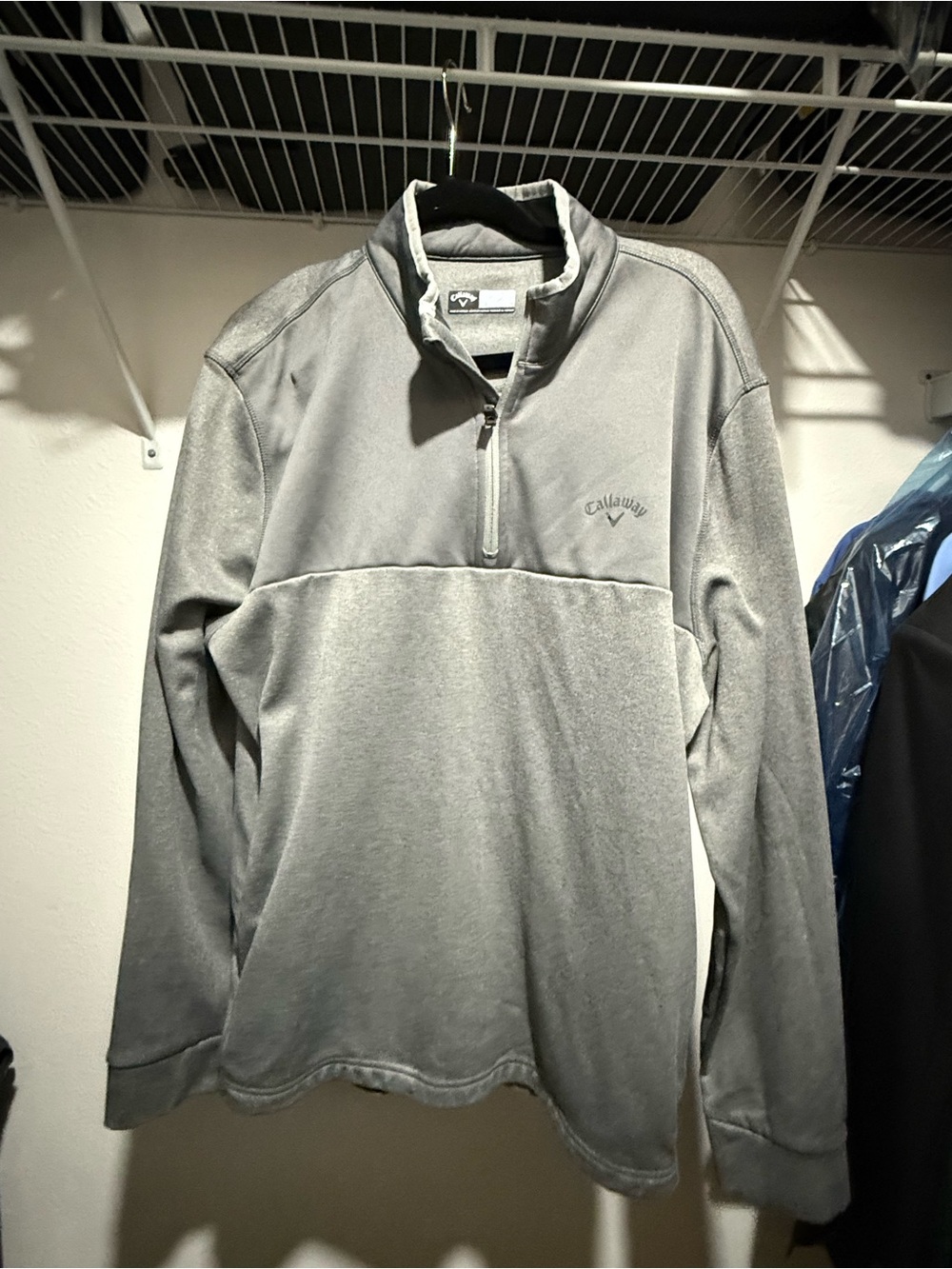 Callaway Light Gray Half-Zip Pullover